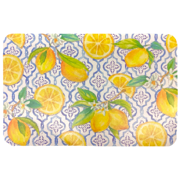 Counter Art Reversible Easy-Care Placemat, Lovely Lemons