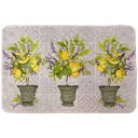 Counter Art Reversible Easy-Care Placemat, Watercolor Lemons