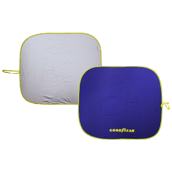 Goodyear 2pc Pop-Up Sunshade, Blue
