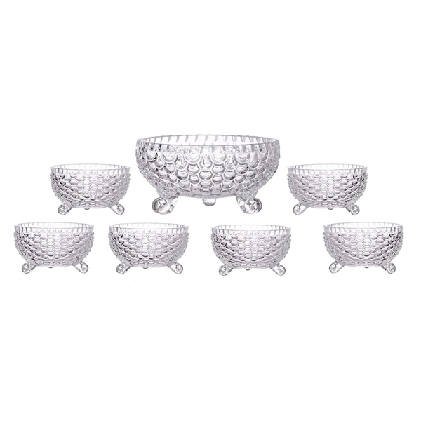 7 PC GLASS BOWL