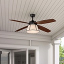 GlucksteinElements Anders Integrated LED Indoor Ceiling Fan with Remote 56 In. Bronze