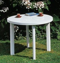 ProGarden Tondo Table Round 35 In. White