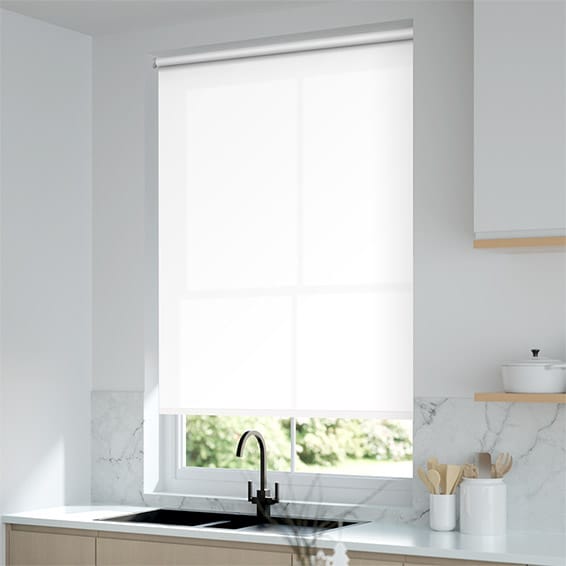  Classy Homes Sunscreen Roller Blind 26x50 In., White 