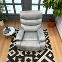 Mobel Velvet Rocking Recliner, Grey