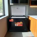 Sankey Chest Freezer 9 Cu. Ft. Black with Stainless Steel Top