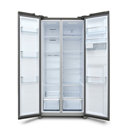 Sankey Refrigerator Side by Side 16 Cu. Ft. Silver-Grey