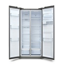 Sankey Refrigerator Side by Side 16 Cu. Ft. Silver-Grey