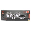 Kaisa Villa Cookware, SS, 8pcs/Set, 3pcs Pot + Frying Pan