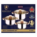 Kaisa Villa Cookware Set, SS, 6pcs