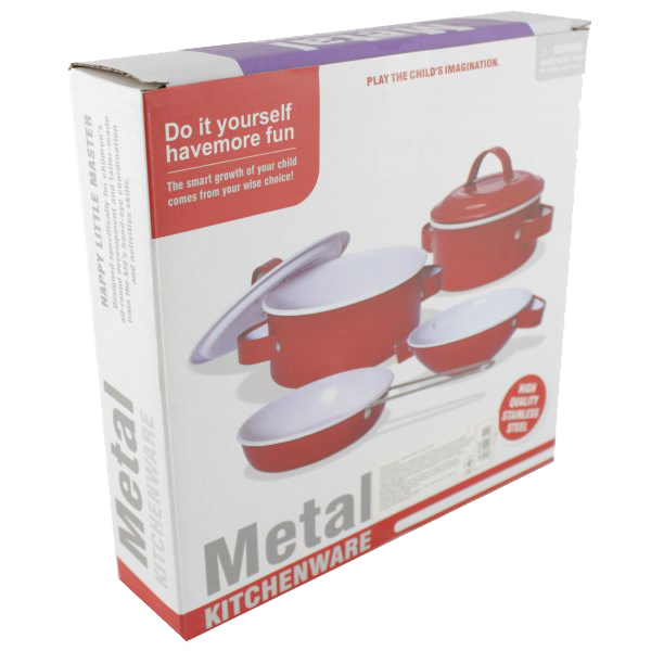 Kids Kitchen Series Metal Cookware Set