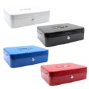 Royal Homes Metal Cash Box 12x9.5x3.5 In. with 2 Sets of Keys