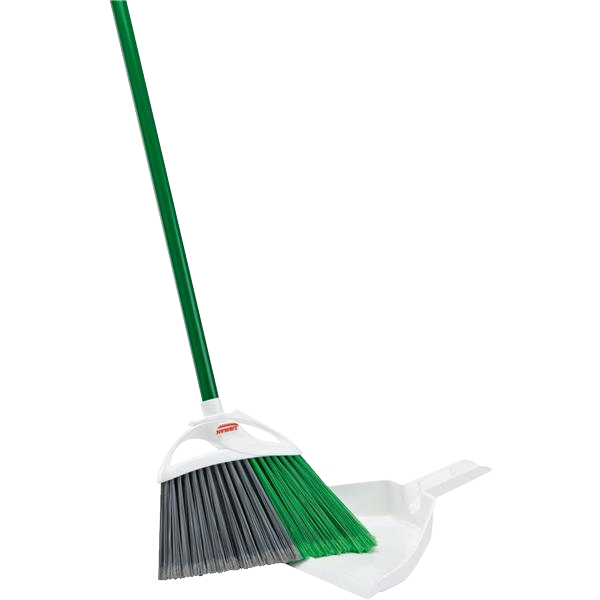 Libman Precision Angle Steel Handle Broom with Dustpan 11 In. W. x 53.5 In. L.