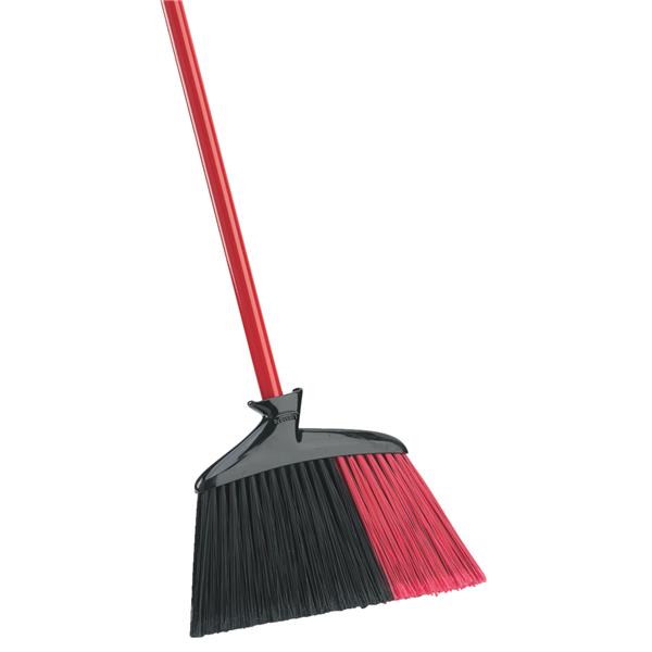 Libman Angle Household Broom with Steel Handle, 13 In. W. x 49 In. L.