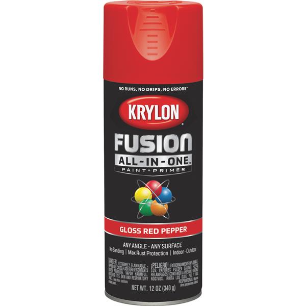 ****Krylon Fusion All-In-One Gloss Spray Paint &amp; Primer, Red Pepper