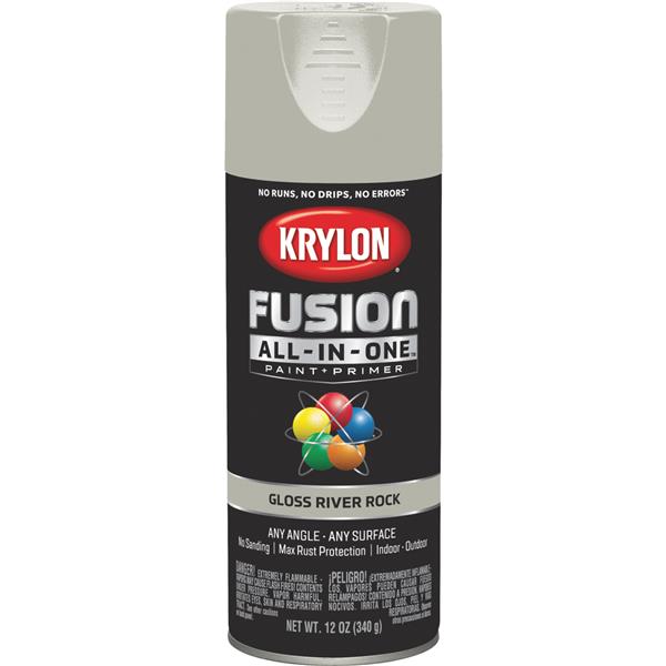 ****Krylon Fusion All-In-One Gloss Spray Paint &amp; Primer, River Rock