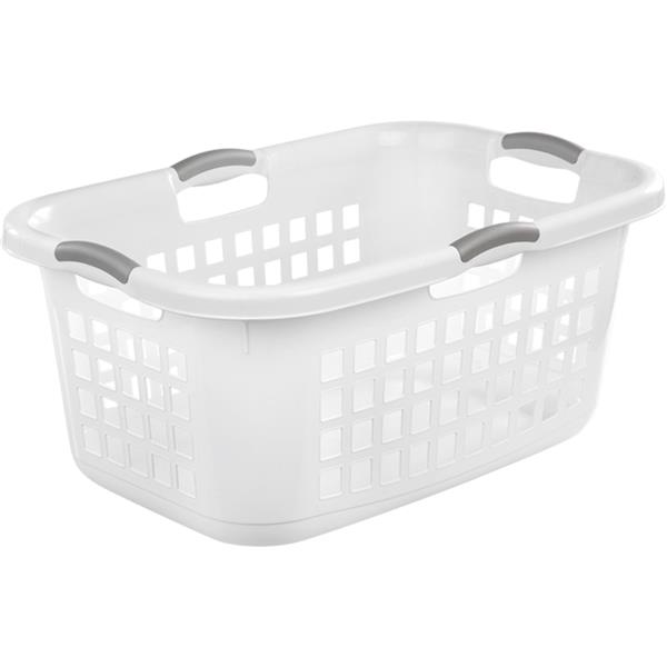 Sterilite Plastic Laundry Basket, White