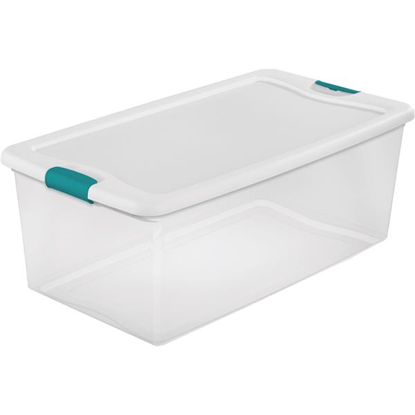 Sterilite Latching Storage Tote 106 Qt. White