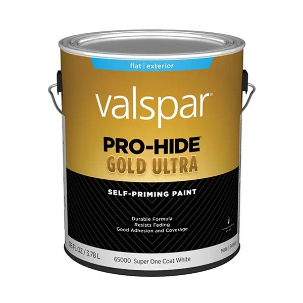 ****Valspar Pro-Hide Gold Ultra Latex Flat Exterior House Paint, Super One-Coat White, 1 Gal.