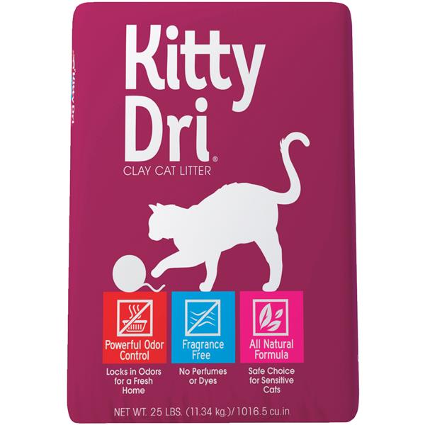 Oil Dri Kitty Dri Natural Cat Litter 25 Lb.