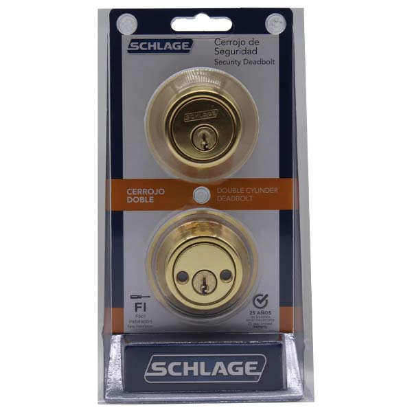 ****	Schlage Double Cylinder Deadbolt 605 BST 7707007712518