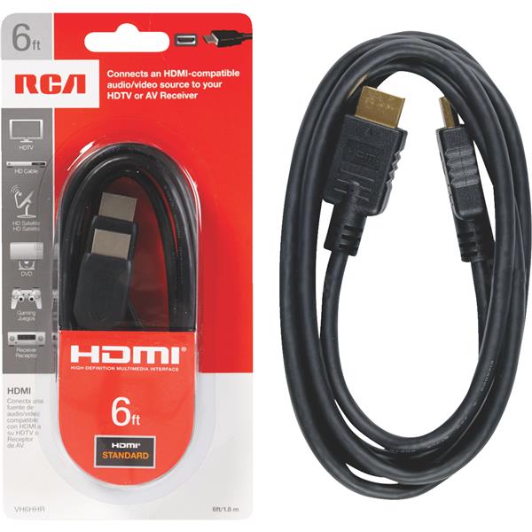 ****RCA 6 Ft. Black Standard HDMI Cable