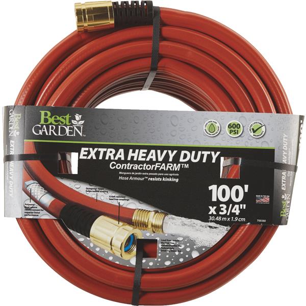 Best Garden Drinking Water Safe Contractor Hose 3/4 In. Dia. x 100 Ft. L.