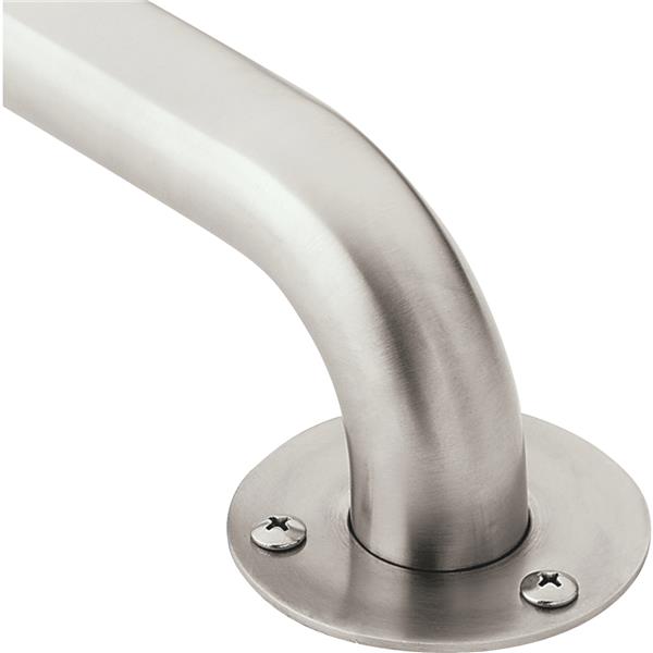 Moen Home Care 18 In. x 1-1/2 In. Exposed Screw Grab Bar, Stainless Steel