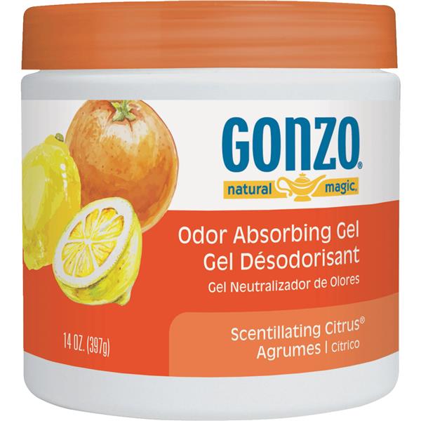 Gonzo Natural Magic Citrus Gel Air Freshener 14 Oz.