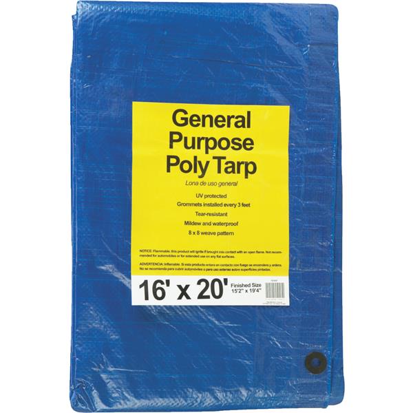 Do it Best Woven General Purpose Tarp 16 Ft. x 20 Ft. Blue