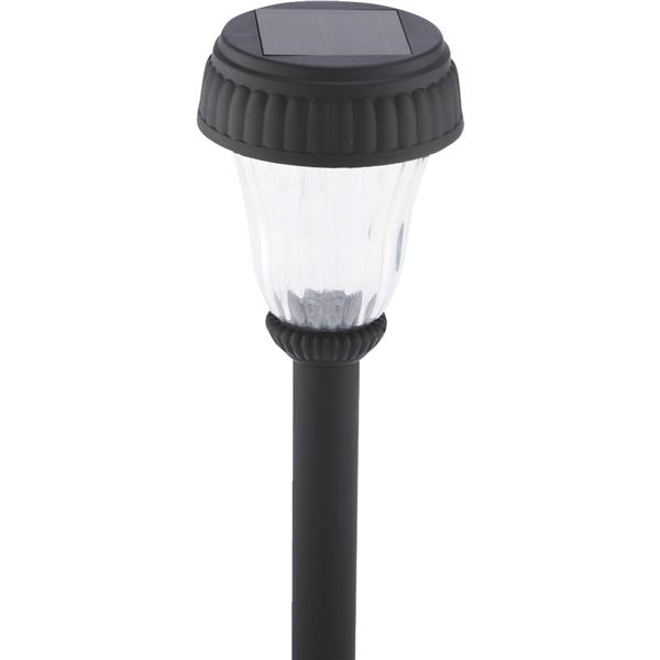 Outdoor Expressions Black 2.10 Lumens Plastic Solar Path Light