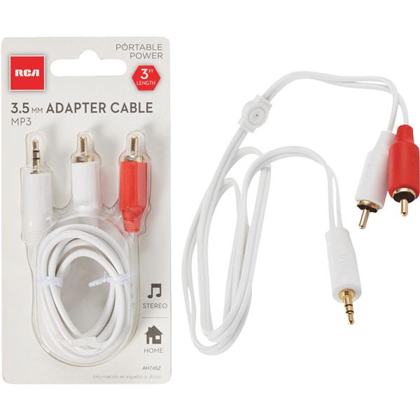 ****RCA 3 Ft. White Stereo Audio Cable
