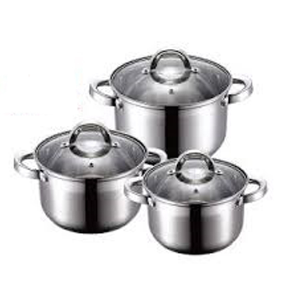 Royal Homes 6pc Cookware Set SS