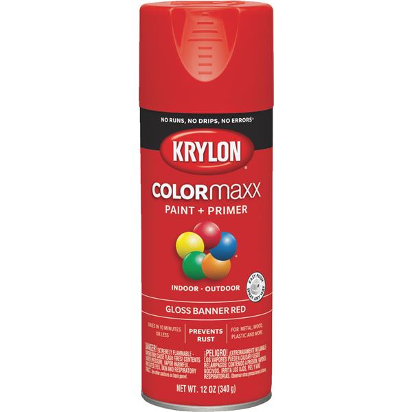****Krylon ColorMaxx 12 Oz. Gloss Spray Paint, Banner Red