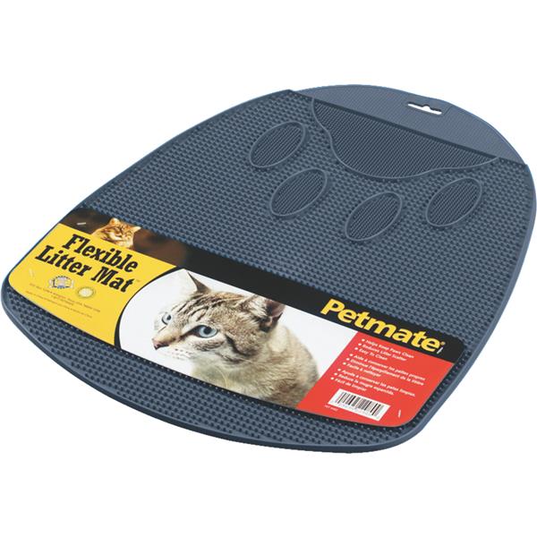 Petmate 13-1/2 In. x 14 In. x 1 In. Flexible Rubber Litter Mat