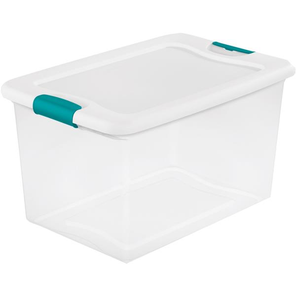 Sterilite Latching Storage Tote 64 Qt. White