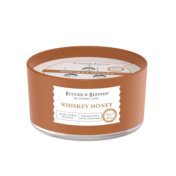 Candle Lite Rugged and Refined 16.25oz Whiskey Honey