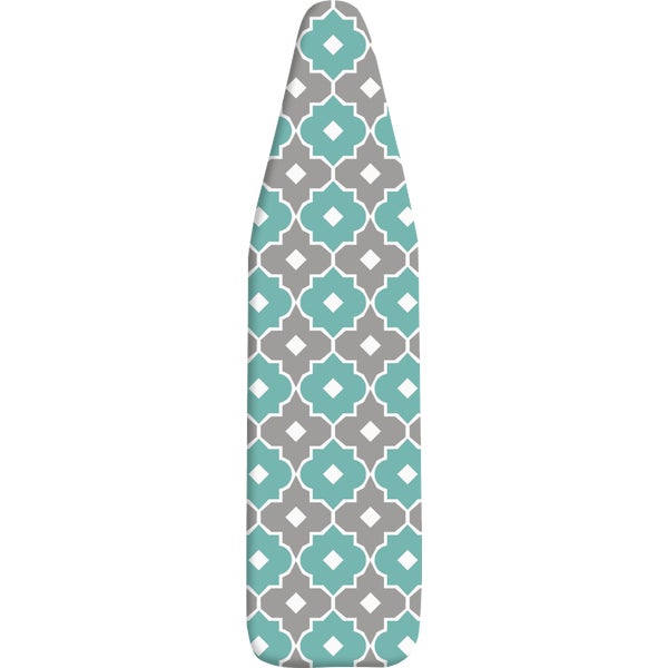 Whitmor Supreme Ironing Board Cover/Pad, Paragon Turquoise and Gray