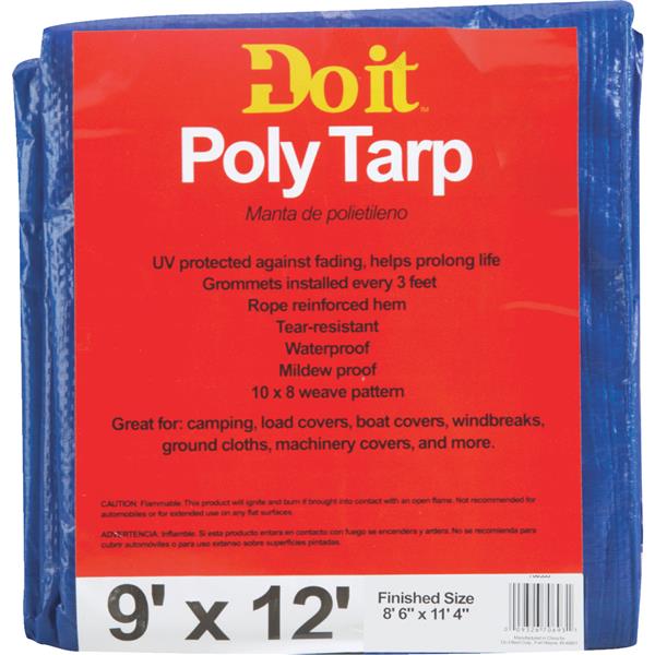 ****Do it Blue Woven 9 Ft. x 12 Ft. Medium Duty Poly Tarp