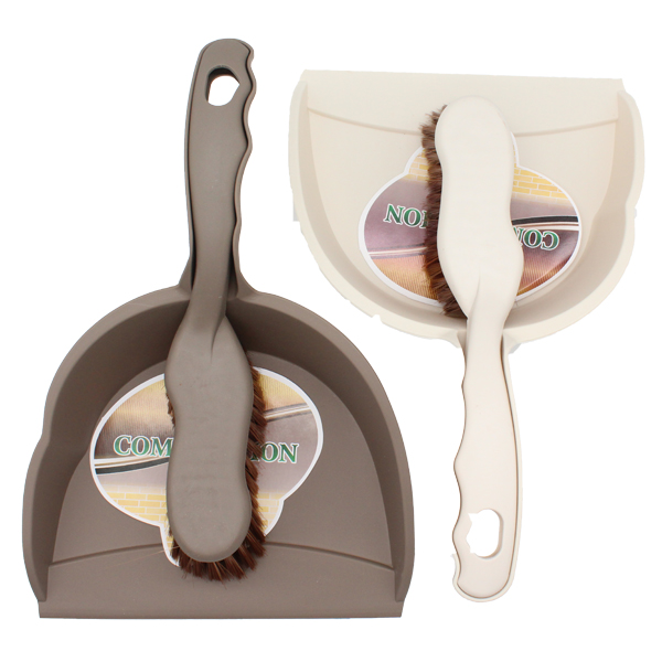 Mr. Save Hand Brush with Dust Pan 23 x 35cm Brown / Beige