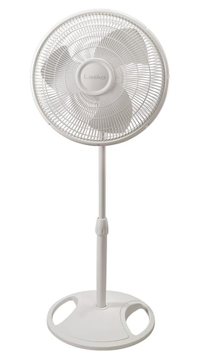 Lasko 16In. Stand Fan (White)