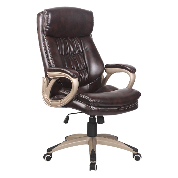 Mobel Luxury Executive High Back Chair, Mahogany