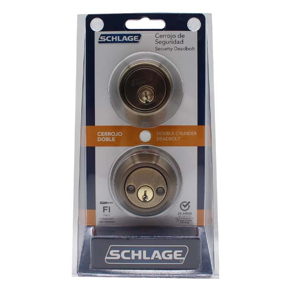 ****Schlage Double Cylinder Deadbolt 609 BST 7707007712532