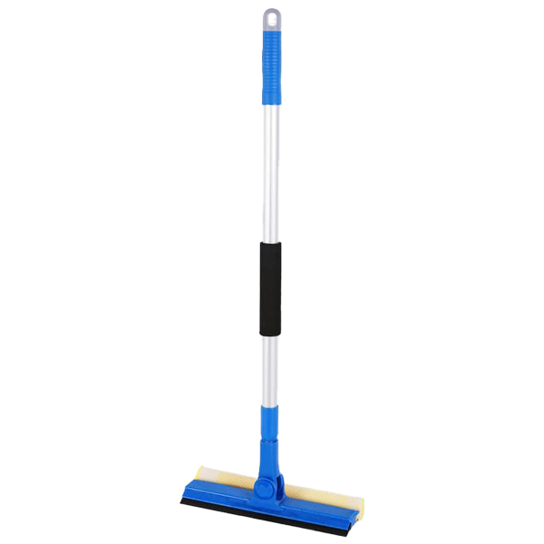 Mr. Save Squeegee 10 In. Rotatable Head with Telescopic Metal Handle