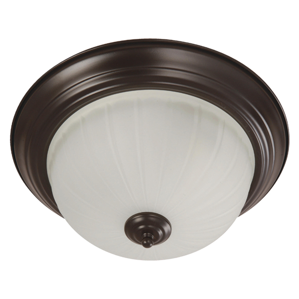 Royal Homes 2-Light Indoor Ceiling Flush Mount Dark Brown Finish E27 60W