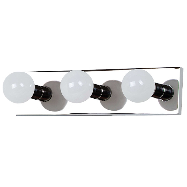Royal Homes 3-Light Vanity Wall Lamp 3 x E27, Mirror Chrome Finish