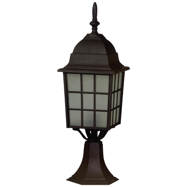 Royal Homes Exterior Outdoor Post Lamp 1-Light Black E27 100W