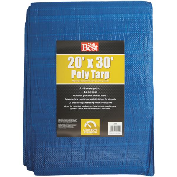 Do it Best General Purpose Woven Tarp 20 x 30 Ft., Blue