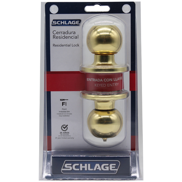 Schlage Keyed Entry Golden Knob 7707007709938