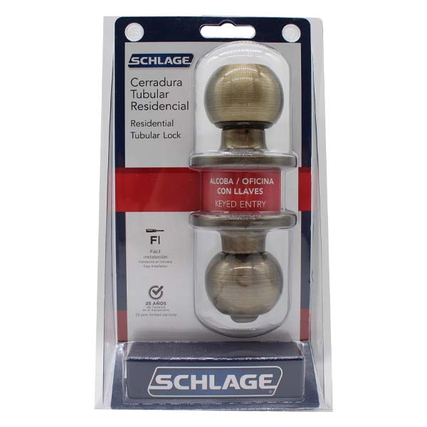 ****	 Schlage Keyed Entry Brass Knob 7707007703110