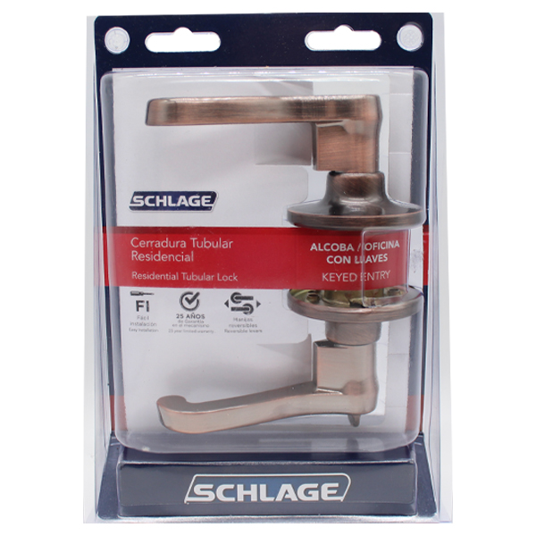 	Schlage Copper Lever Argos Keyed Entry 011 BST 7707007703677